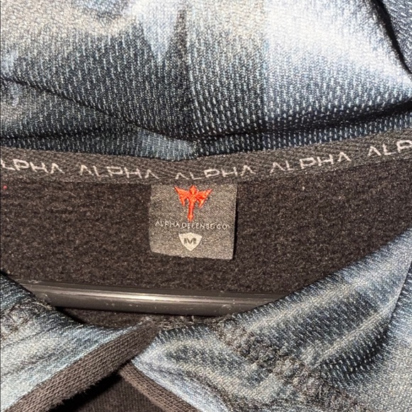 Alpha Black Hoodie for Men - Picture 3 of 4